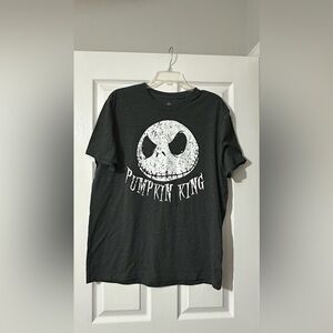 Disney pumpkin King Mens shirt is a size Large.